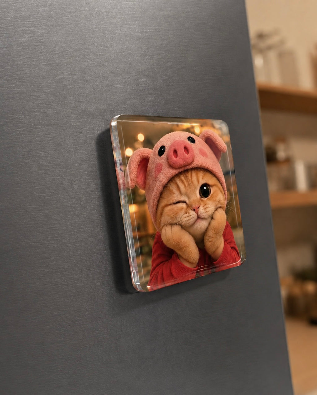 Porky Acrylic Fridge Magnet