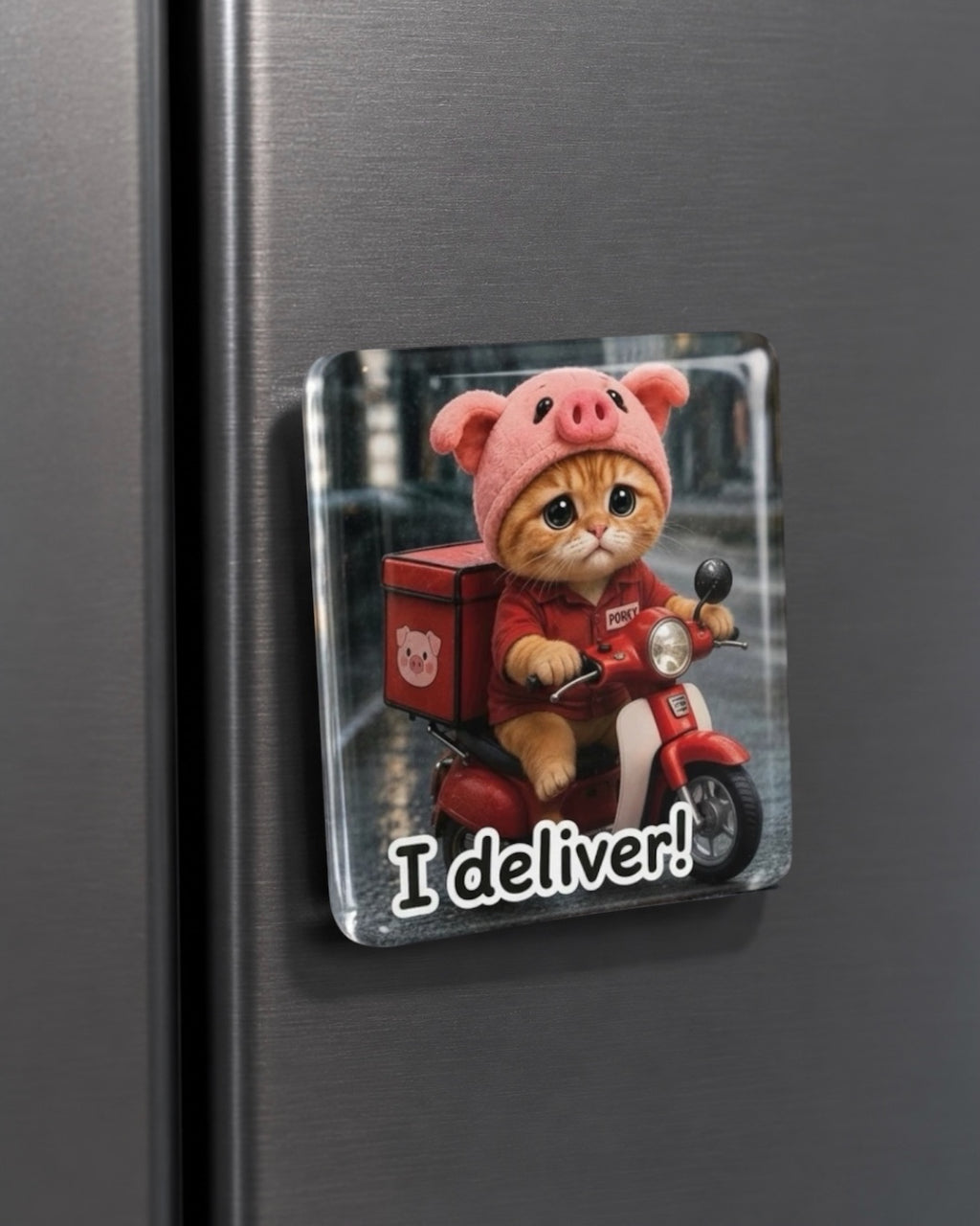 Porky Acrylic Fridge Magnet