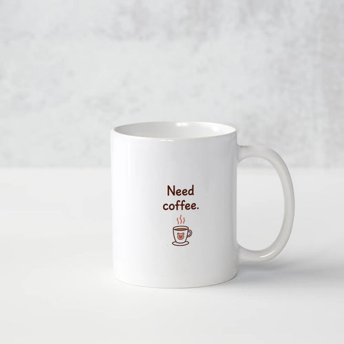 Porky Ceramic Mug – Need coffee