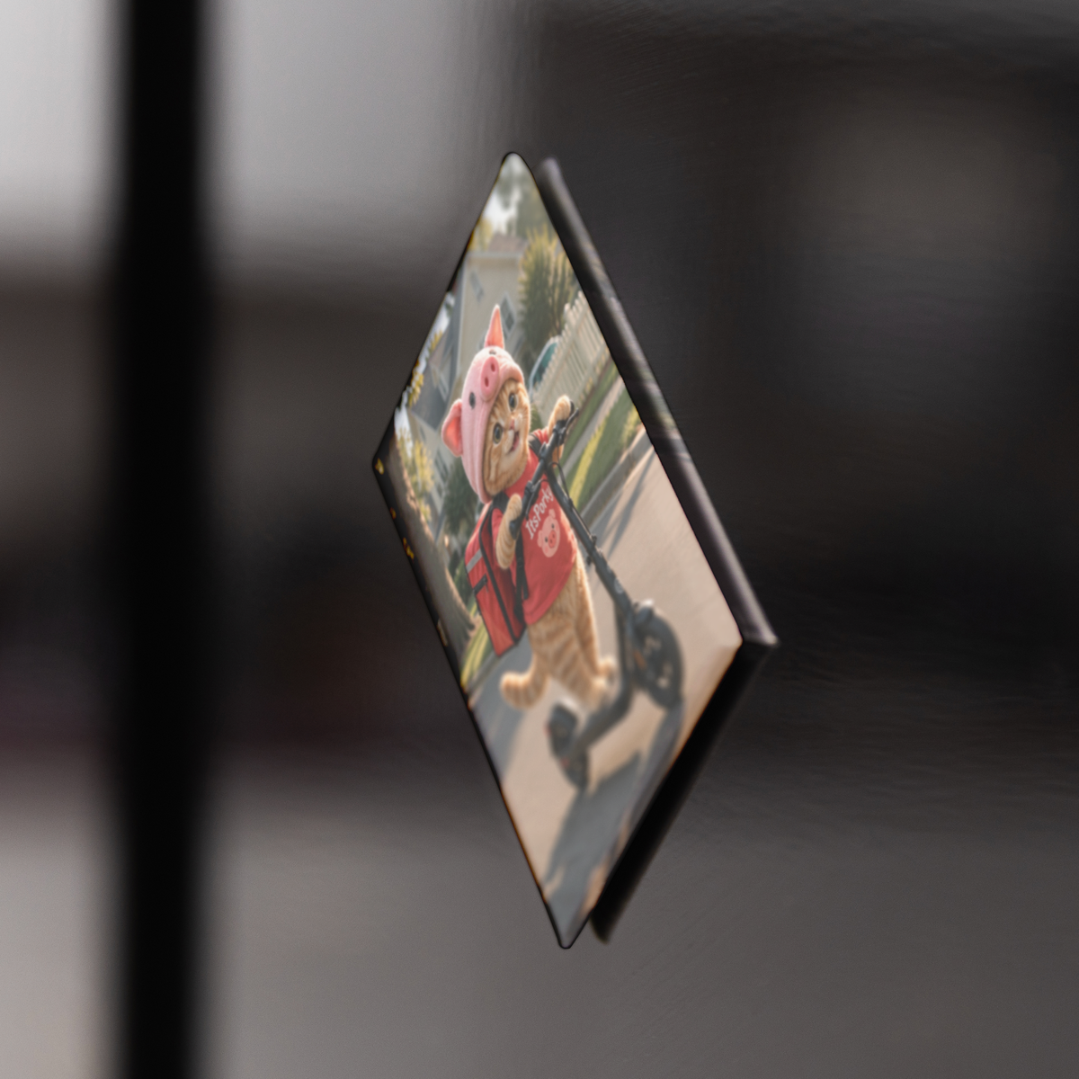 Porky_Signature_Rectangle_Fridge_Magnet_RectangleButtonMagnet_V_BlackFridge_Mockup.png_16058347