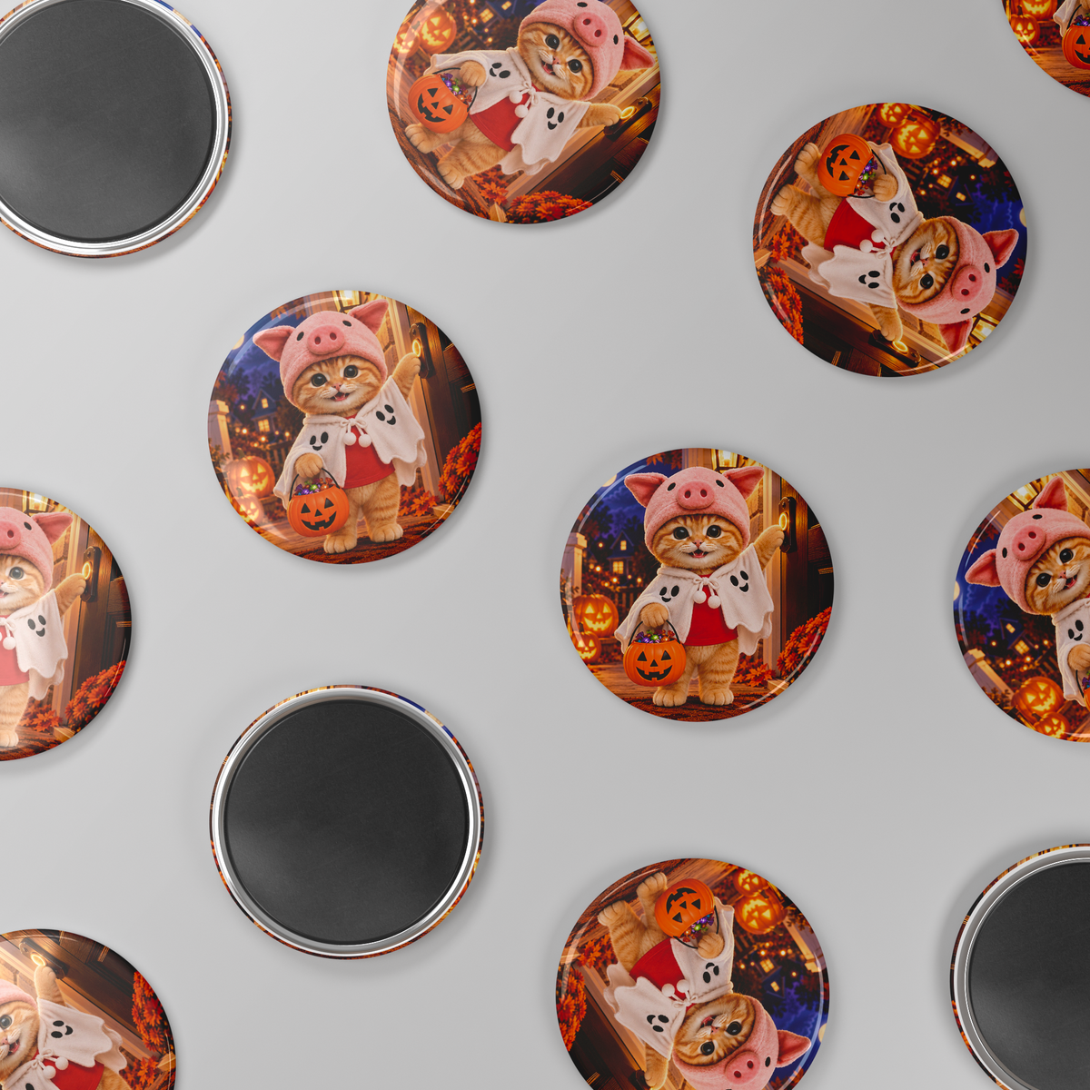 Porky__Friends_Halloween_Round_Fridge_M_RoundButtonMagnet_Scatter_Mockup.png_16127559