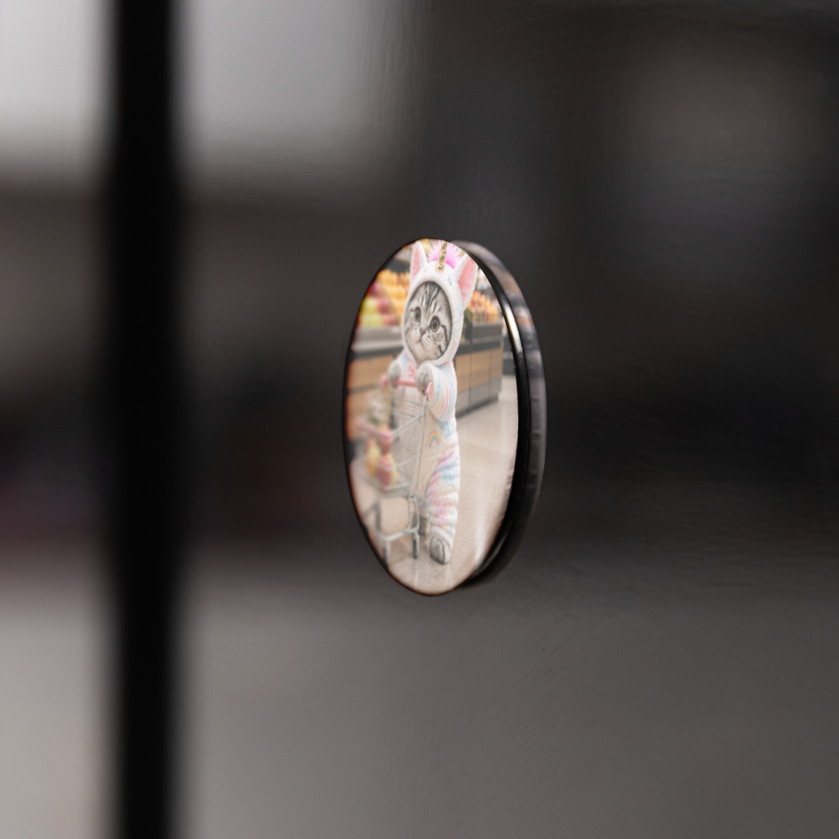 Uni_Magic_Round_Fridge_Magnet_RoundButtonMagnet_BlackFridge_AS_Mockup.png_16052289