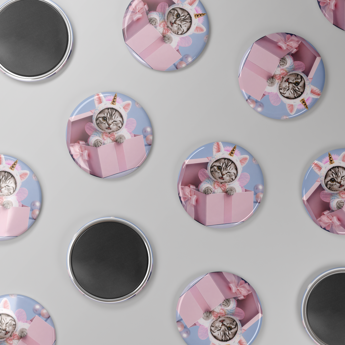 Uni_Magic_Round_Fridge_Magnet_RoundButtonMagnet_Scatter_Mockup.png_16052315