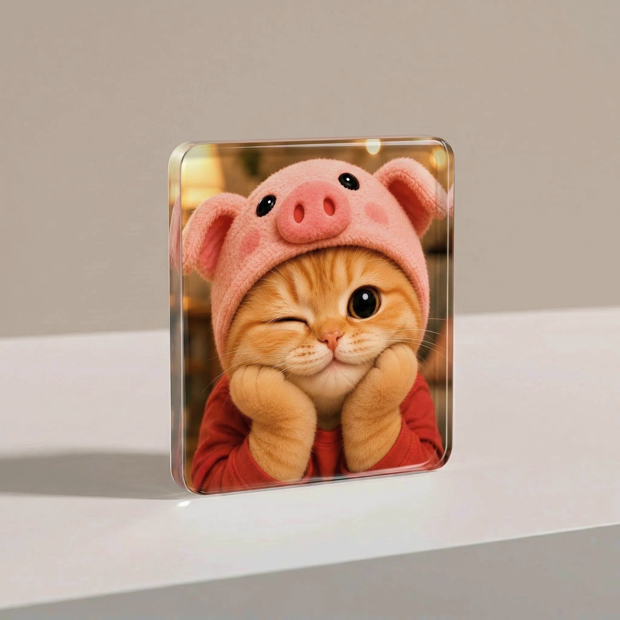 Porky Acrylic Fridge Magnet