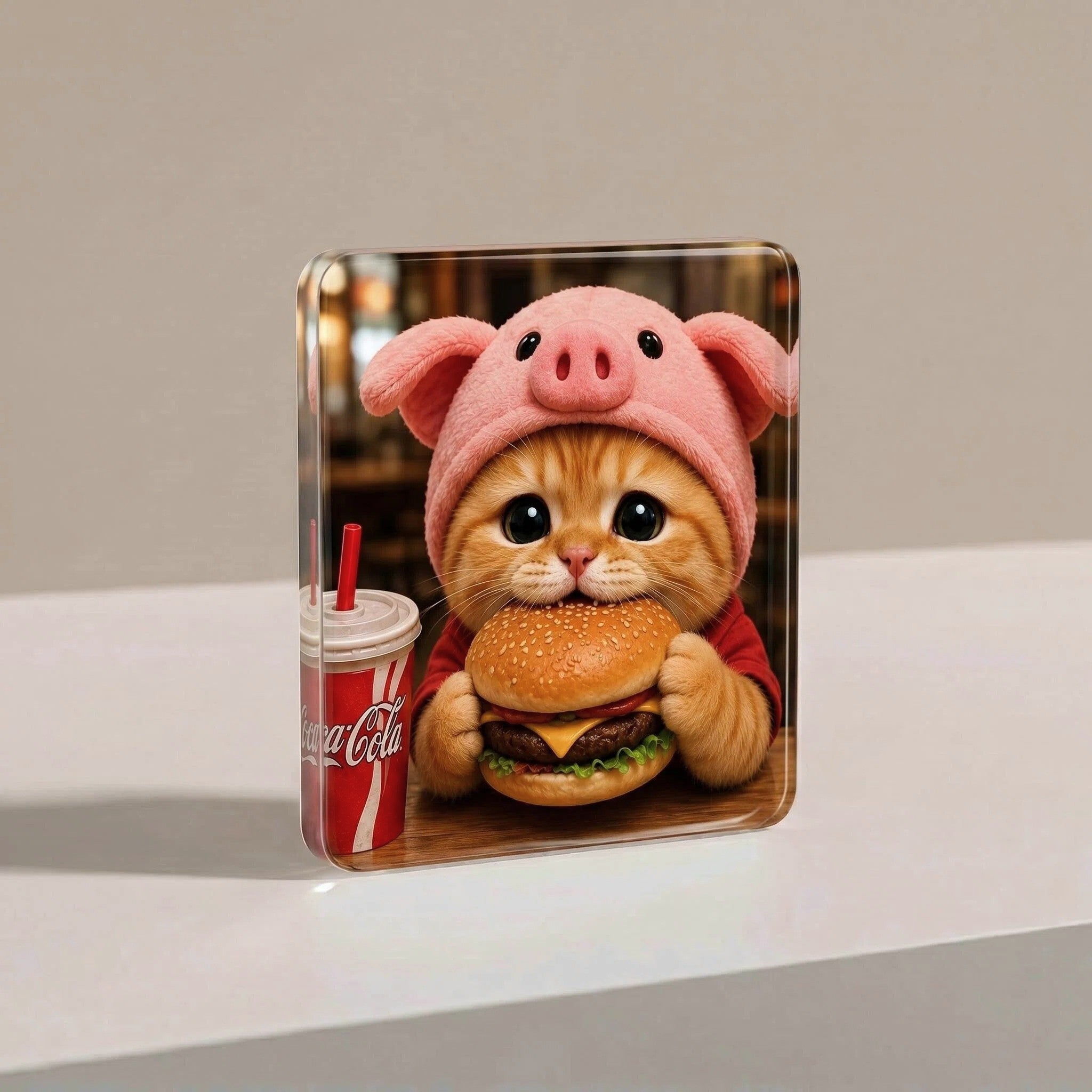 Porky Acrylic Fridge Magnet