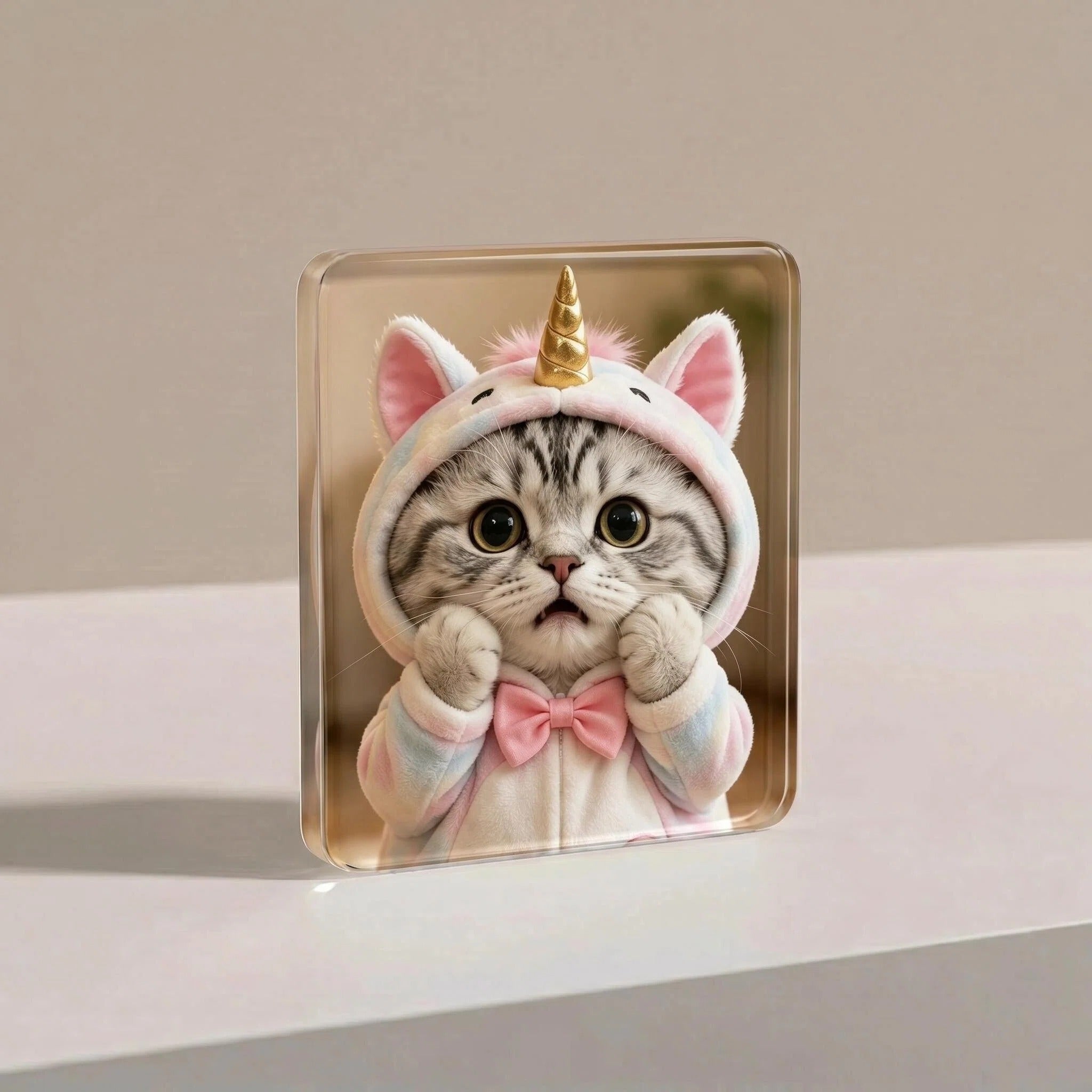 Porky & Friends Cute Cat Acrylic Magnets