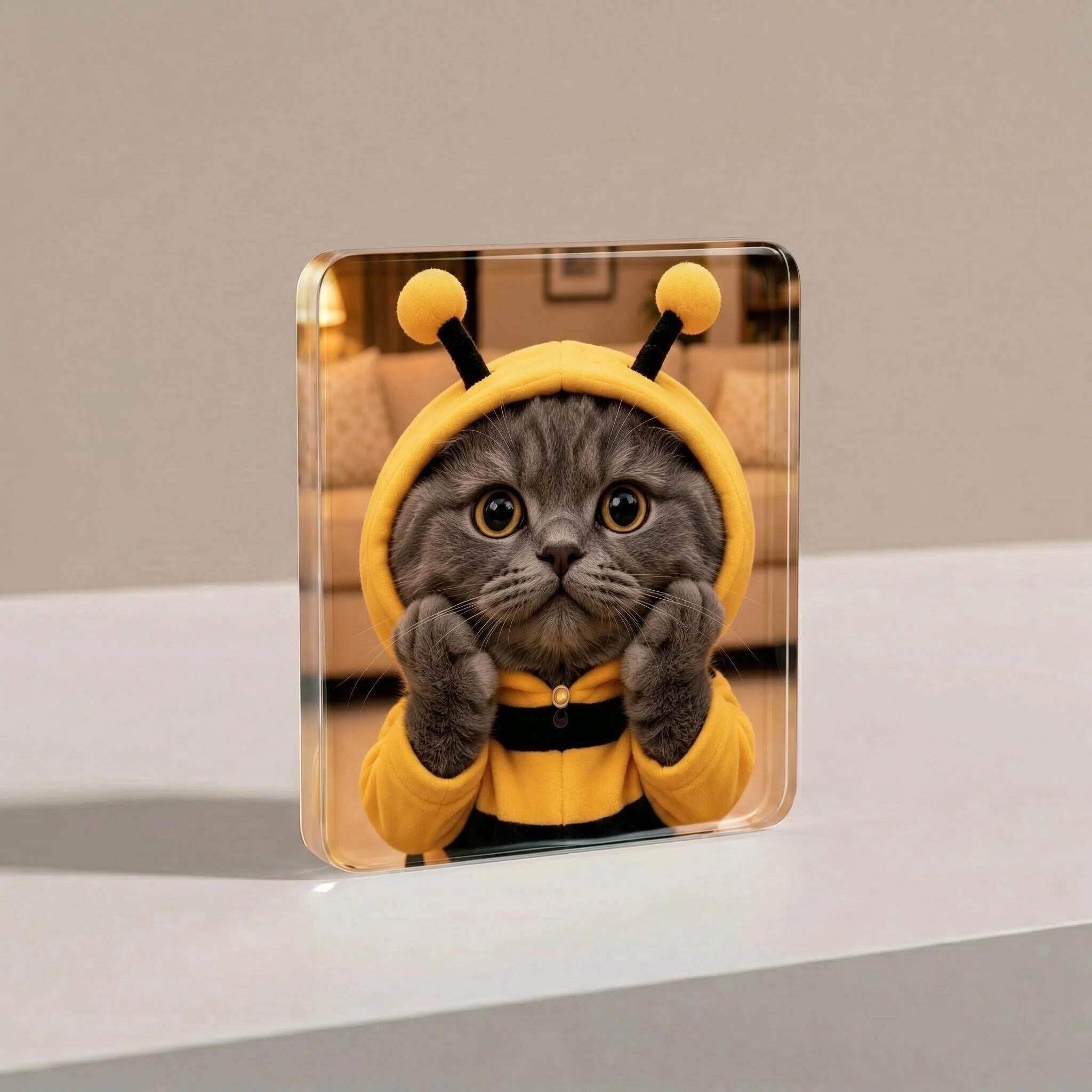 Porky & Friends Cute Cat Acrylic Magnets