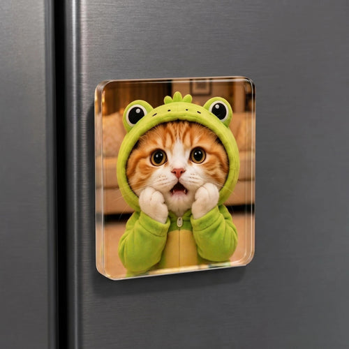 Porky & Friends Cute Cat Acrylic Magnets