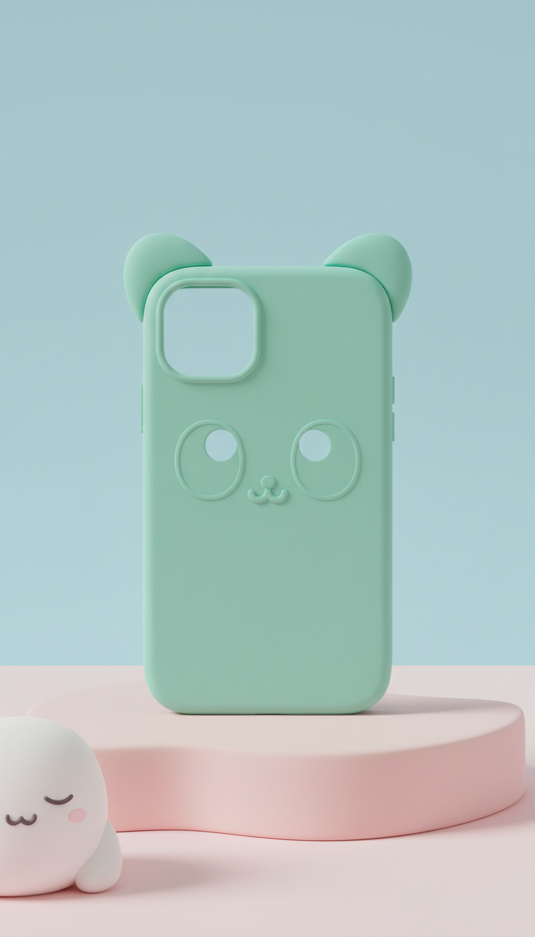 Minty Green Character Phone Case